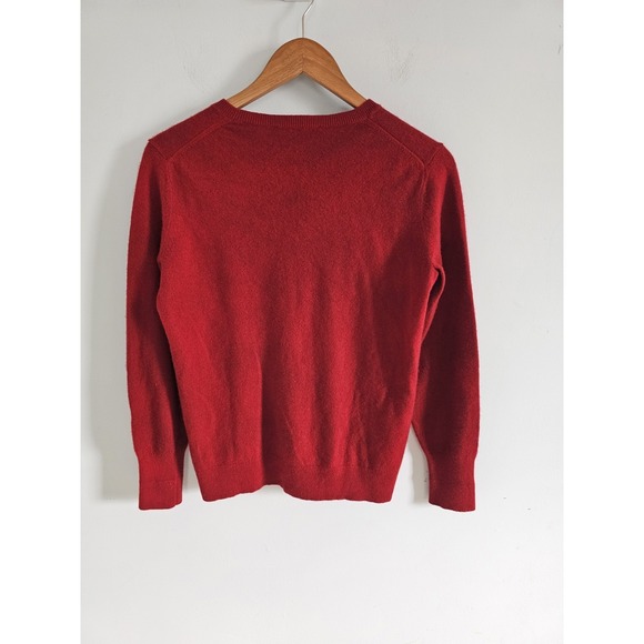 Everlane Maroon 100% Cashmere Luxury Casual Womens Crewneck Sweater Large - Picture 3 of 6